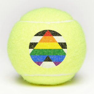 Straight Ally Flag Tennis Balls