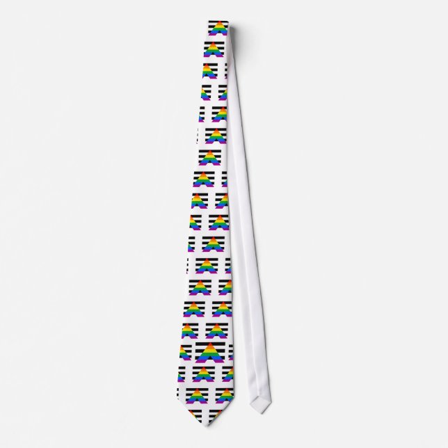 Straight Ally Flag Tie (Front)