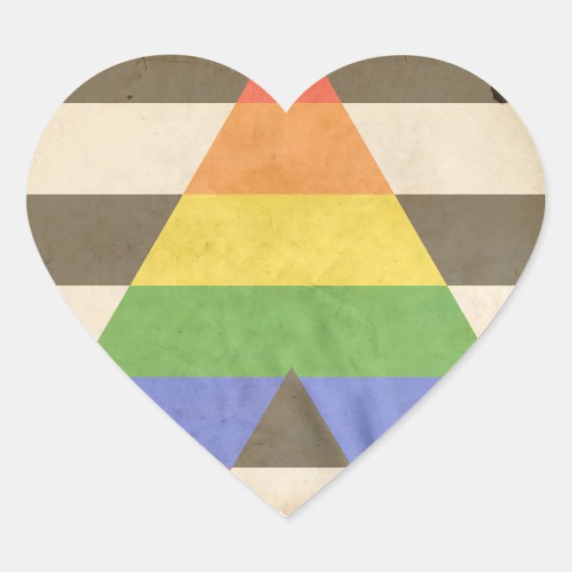 STRAIGHT ALLY HEART STICKER (Front)