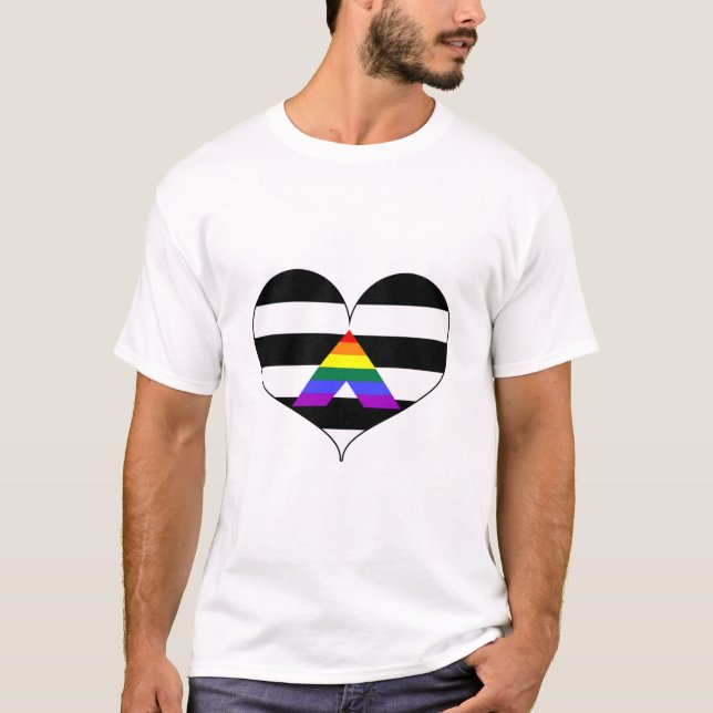 Straight Ally LGBTI Pride T-Shirt (Front)