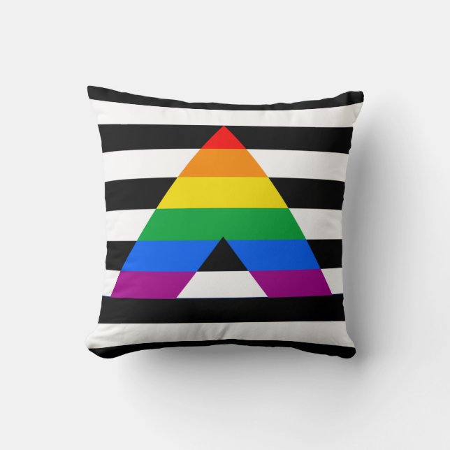 STRAIGHT ALLY PRIDE 2014 PRIDE.png Throw Pillow (Front)