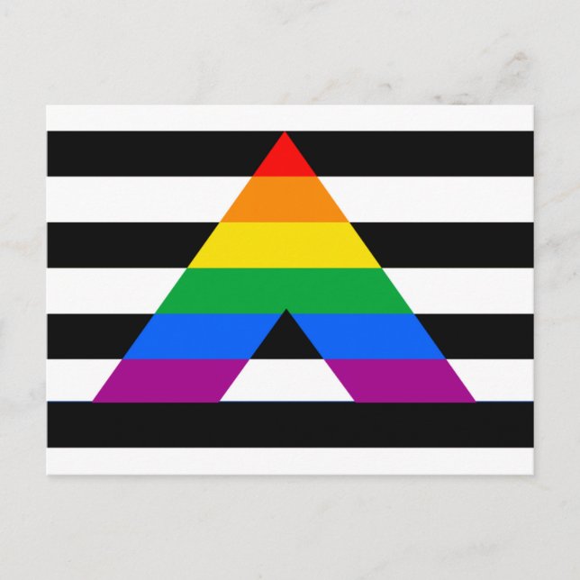 STRAIGHT ALLY PRIDE 2014 PRIDE POSTCARD (Front)