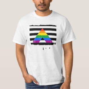 Straight Ally Pride distressed T-Shirt
