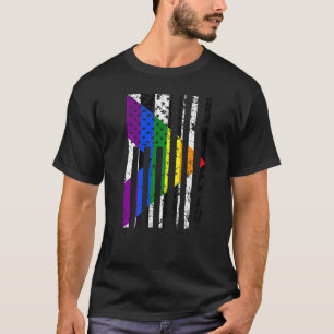 Straight Ally Pride Flag Usa Straight Ally Flag T-Shirt
