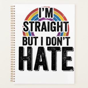 Straight Ally Rainbow Vintage Typography Shirt_1 Planner