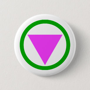 Straight Ally Symbol 2 Inch Round Button