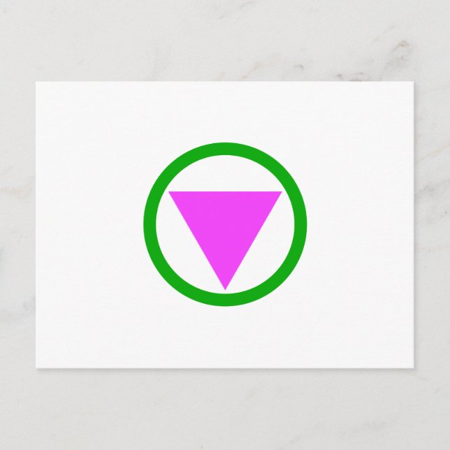 Straight ally symbol postcard (Front)