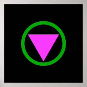 Straight ally symbol poster