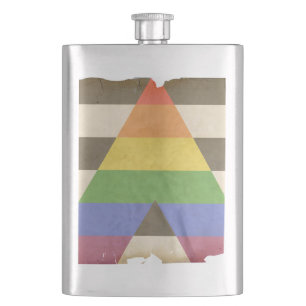 STRAIGHT ALLY VINTAGE DESIGN - 2014 PRIDE HIP FLASK