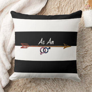 'Straight as an arrow' Throw Pillow