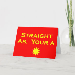 Straight As Card