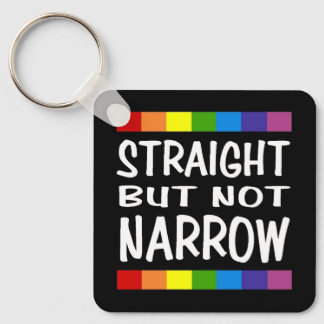 Straight But Not Narrow Keychain