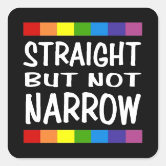 Straight But Not Narrow Sticker - Square