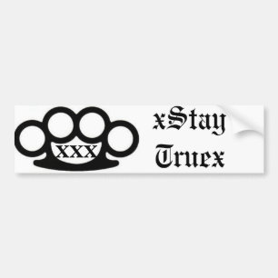Straight Edge Bumper Sticker