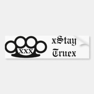 Straight Edge Bumper Sticker
