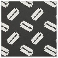 Straight Edge Razor Blade Patterned Black