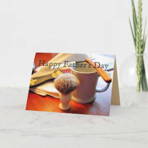 Straight Edge Razor Father's Day Card