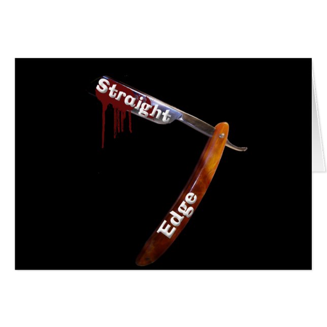 Straight Edge Straight Razor (Front Horizontal)
