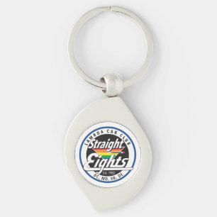 Straight Eights Swirl Keychain