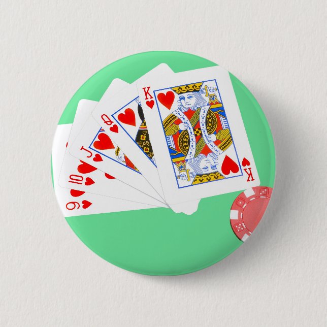 Straight Flush 2 Inch Round Button (Front)