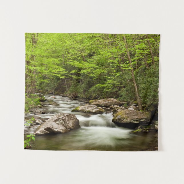 Straight Fork Flows Through Forest Tapestry (Front (Horizontal))