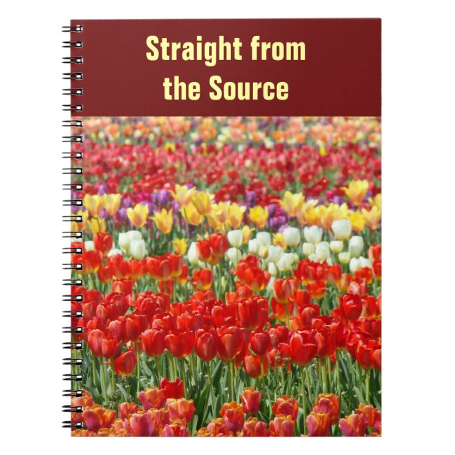Straight from the Source notebooks custom Tulips (Front)