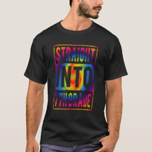 Straight Into 7th Grade Tie Dye Back To School Sev T-Shirt