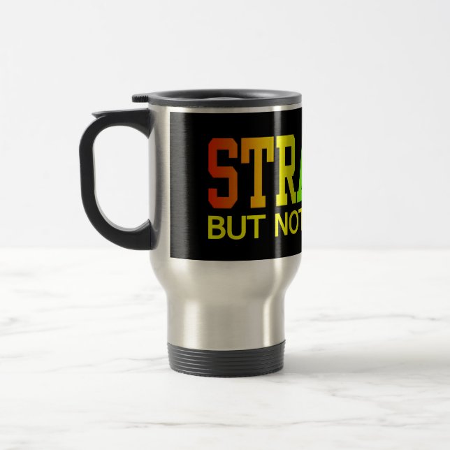 STRAIGHT mug - choose style & colour (Left)