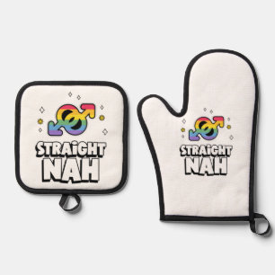 Straight Nah Oven Mitt & Pot Holder Set