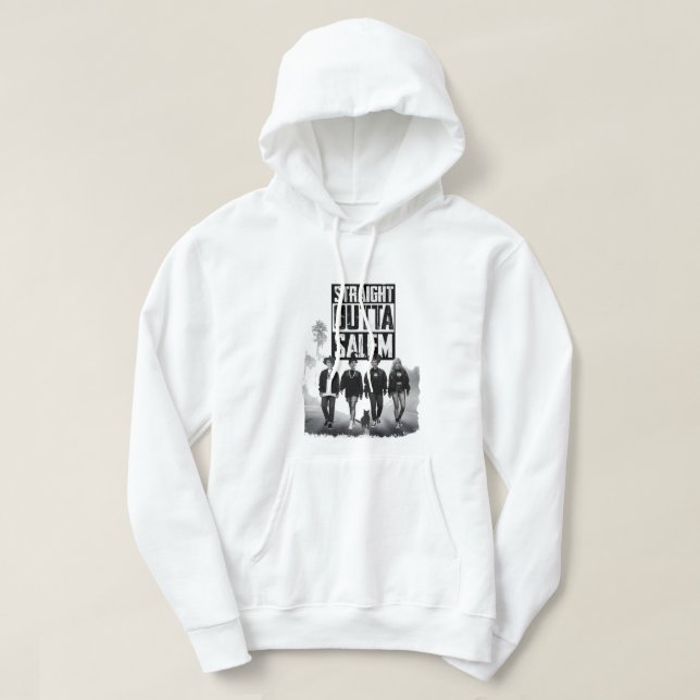 straight outa salem hoodie (Design Front)