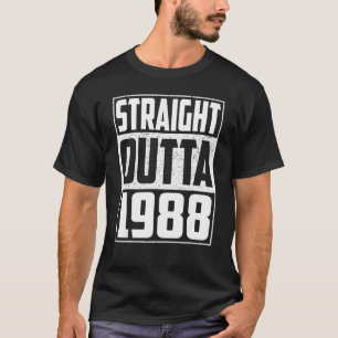 Straight Outta 1988 34th Birthday Vintage Men & W T-Shirt