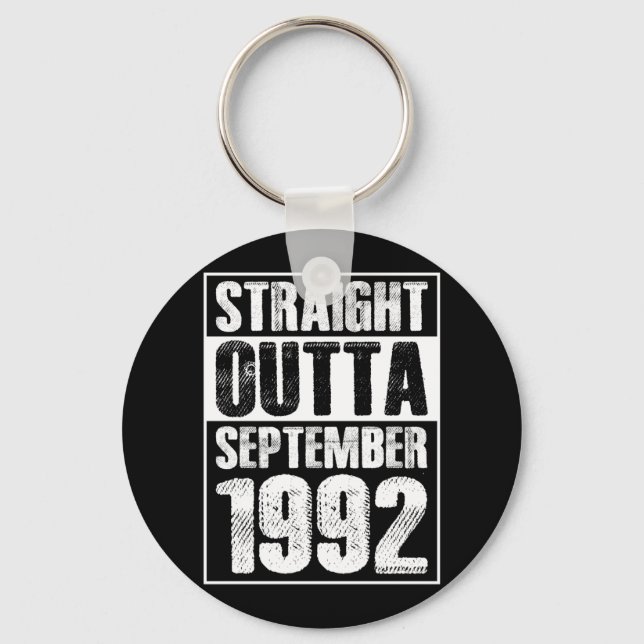 Straight Outta 1992 29th Bithday Keychain (Front)