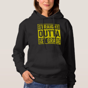 Straight Outta 1st Grade First Grade 2022 Graduat Hoodie
