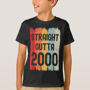 Straight Outta 2000 Funny Retro Birthday Awesome S T-Shirt