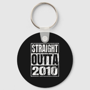 Straight Outta 2010 Clic Years Birth Of Birthday V Keychain