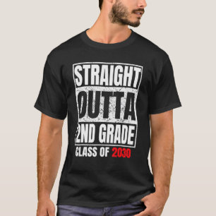Straight Outta 2nd Grade Graduation Grad Class Of T-Shirt