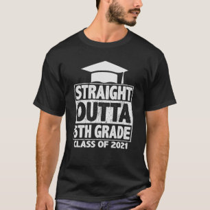 Straight Outta 5Th Grade Graduation Class 2021 Gra T-Shirt