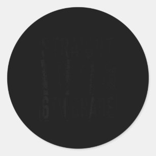 Straight outta 6th grade class of 2026 graduate classic round sticker