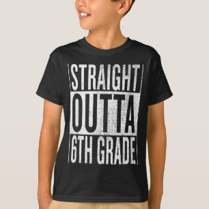 Straight outta 6th grade cool junior high - T-Shirt