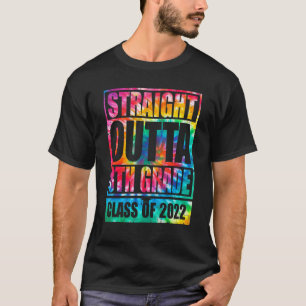 Straight Outta 8th Grade Class Of 2022 Graduation  T-Shirt
