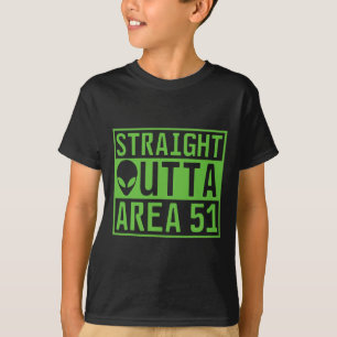 Straight Outta Area 51 Alien Ufo Hunting  T-Shirt