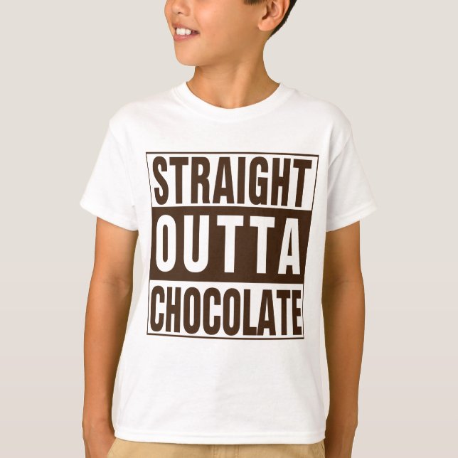 Straight Outta Brown Chocolate T-Shirt (Front)