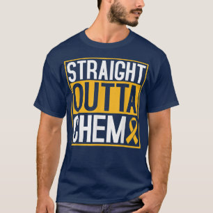 Straight outta chemo Childhood Cancer Awareness 35 T-Shirt