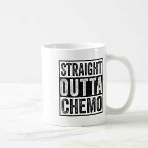 Straight Outta Chemo Funny Byttle Cancer Awareness Coffee Mug