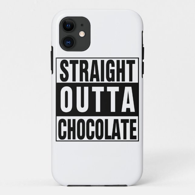 Straight Outta Chocolate Case-Mate iPhone Case (Back)