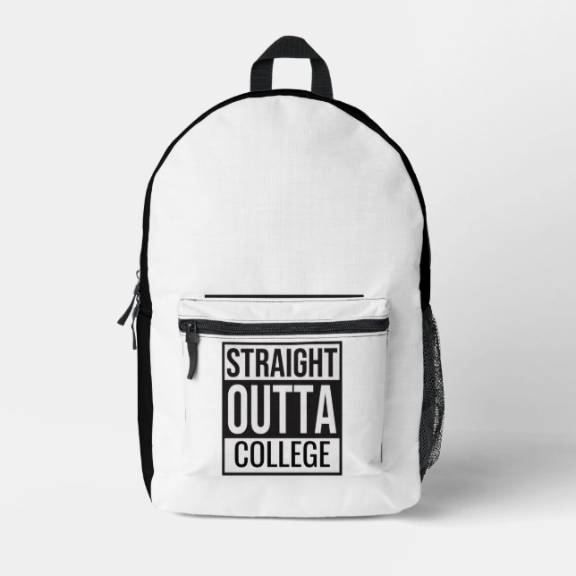 Straight Outta College Backpack (Front)