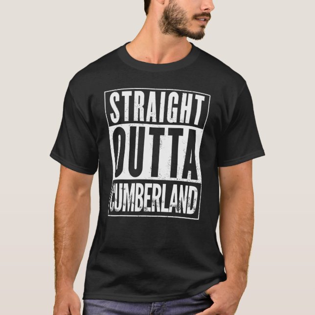 Straight Outta Cumberland Graphic T-Shirt (Front)