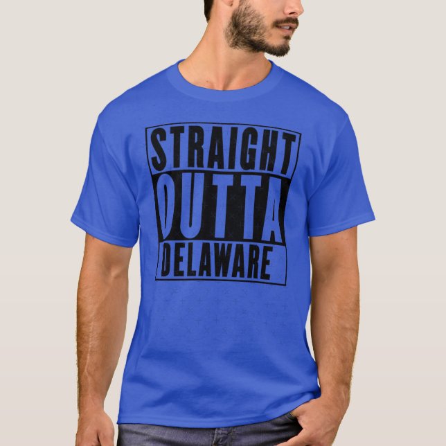 Straight Outta Delaware Oversized T-Shirt (Front)