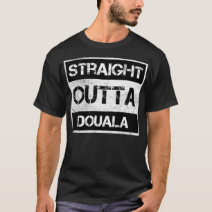 Straight Outta Douala Cameroon Vintage Distressed T-Shirt
