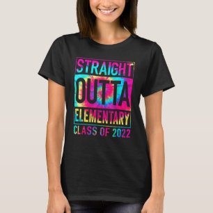 Straight Outta Elementary   Great Graduation Tie D T-Shirt